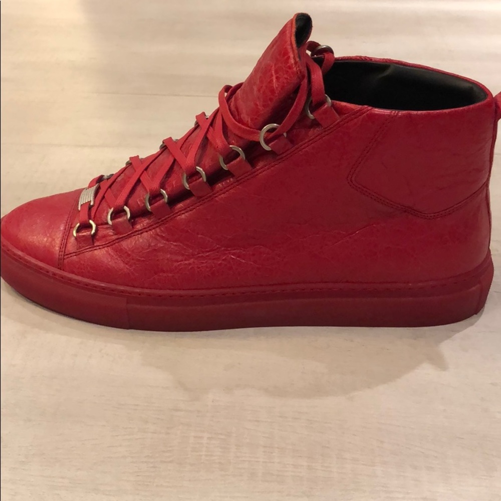 Balenciaga Red Arena High Top Size 43